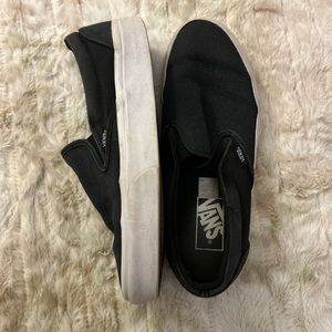 Black Slip-On Vans - Woman’s
